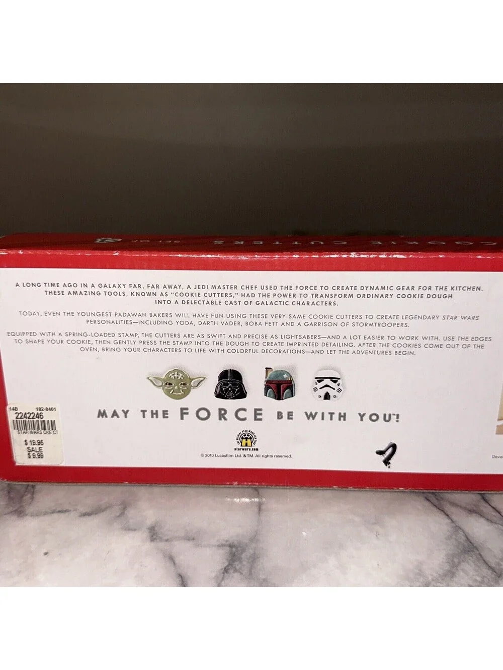 NEW 4 Williams Sonoma Star Wars Cookie Cutters NIB Yoda Darth Vader Stormtrooper
